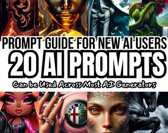 Dall-E3 & ChatGPT v4 Prompt Guide | 20 prompts | Black Men | Black Women | Nature Prompts | Customizable Prompts