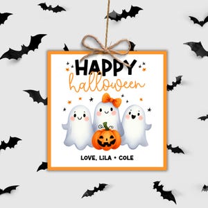 Halloween Treat Tag, Editable Favor Tag, Happy Halloween, Instant Download