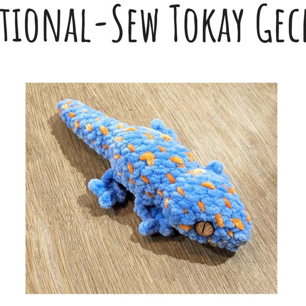 Tokay Gecko Häkelanleitung Low-Sew No-Sew, Sewing Optional, Easy, Häkelanleitung für Anfänger, Craft Show Prep, Unter 1 Stunde