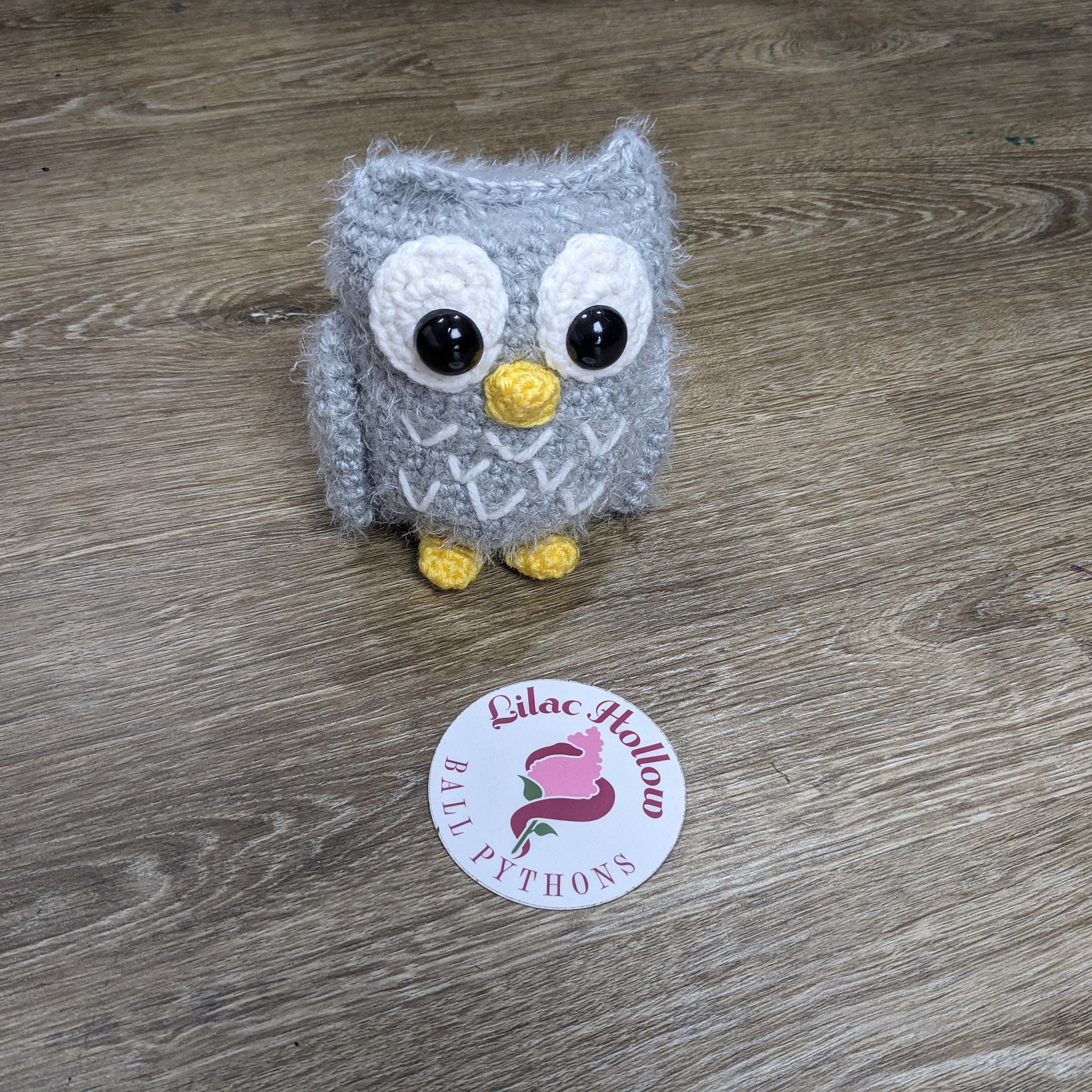 Plush Owl - Crocheted Owl with Big Eyes -  Adorable Christmas Present - Owl Lover