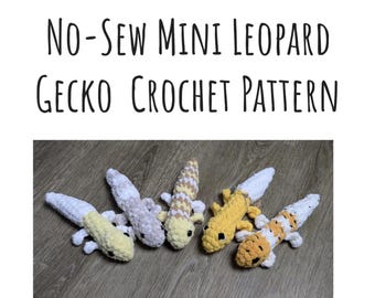 No-Sew Mini Leopard Gecko Crochet Pattern