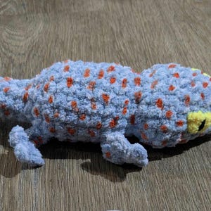 Tokay Gecko Amigurumi Crocheted Toy Exotic Pet Lookalike Realistic Plushy Stuffed Toy