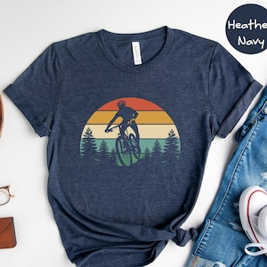 Mountain Biking Retro Shirt, Biker Gifts, Bike Lover Gift, Bicycle Sport, Cyclist Shirts, Bikers Tee