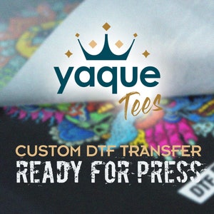 Custom DTF Transfers, Transfer Print Design, DTF Transfers Ready for Press, Custom Heat Transfer, Wholesale Press Ready