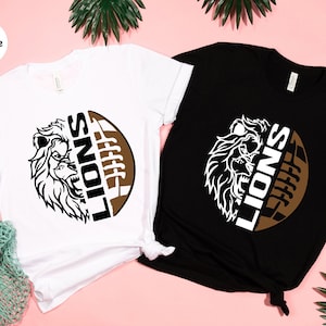 Team Mascot Shirt, Lions Team Shirt, Lions Football Shirt, Lions Fan Shirt, Lions School Shirt, Lions School Spirit