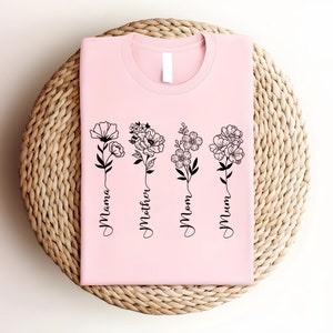 Floral Mother&#39;s Day Shirt, Mother&#39;s Day Gift, Cute Mom TShirt, New Mom Gift, Mama TShirt, Mom Flower Shirt, Mother&#39;s Day Shirt, Mom Shirt