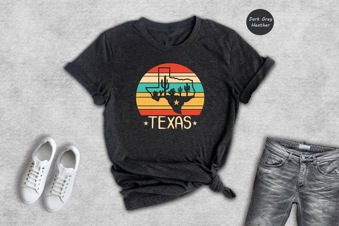 Texas State Shirts Texas State Map Shirt Texas Travel Gifts - Etsy