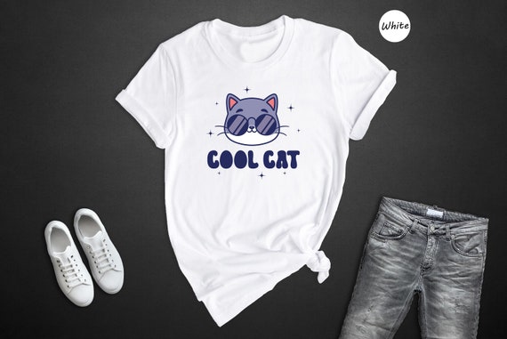 Cool Cat Shirt Sarcastic Tee: Humorous Cat Lover Design, Soft Cotton Blend (XS-XXL, Unisex)