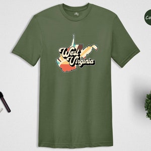 Retro West Virginia Shirt, West Virginia State T-Shirt, West Virginia Arizona Shirt, West Virginia State Gift, West Virginia Lover Shirt