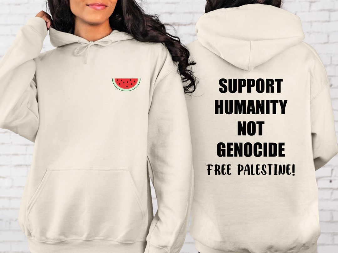 Gartenflagge „Support Humanity Not Genocide“ – Doppelseitig, 30x45 Cm, Polyester