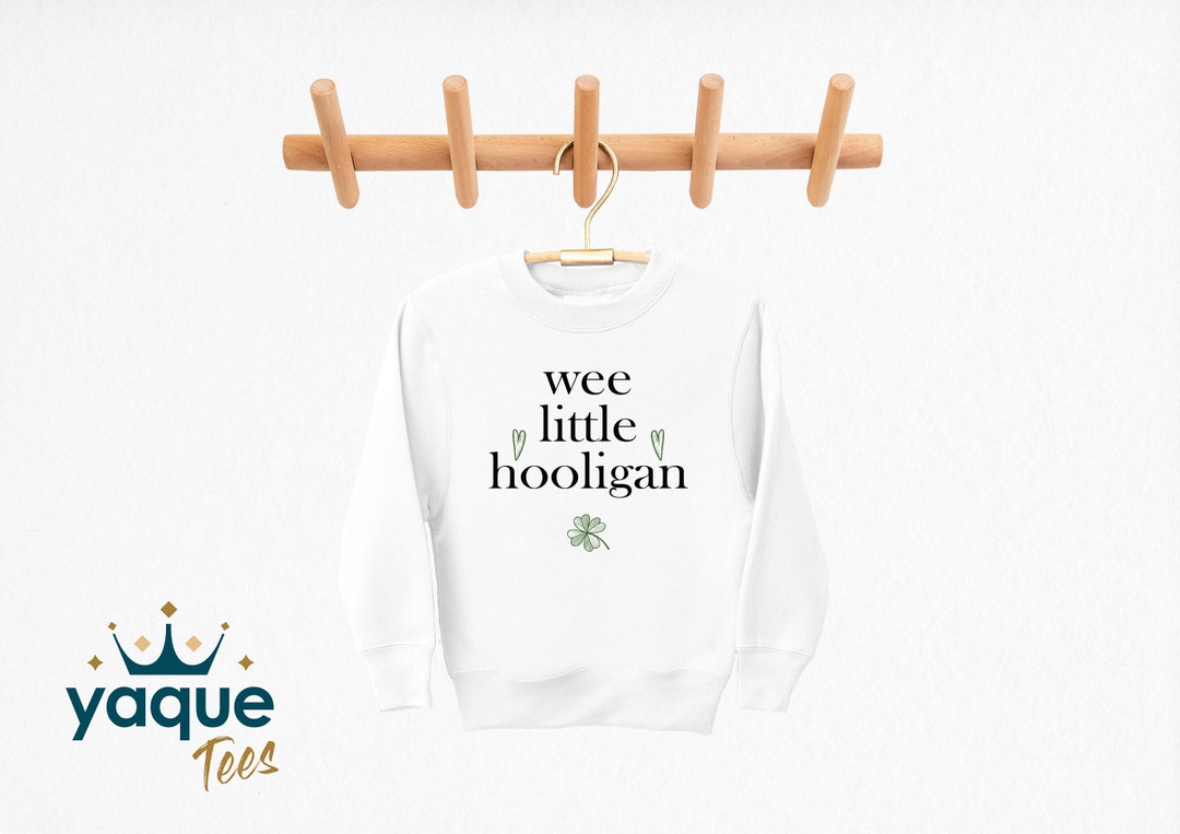 St. Patrick's Day 'Wee Little Hooligan' Sweatshirt For Toddlers - Holiday Themed Kids Clothing