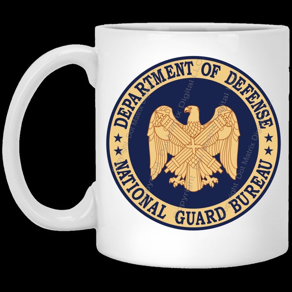 National Guard Bureau - Suitable for DIY Personalized Coffee Mug T-Shirts Water Bottle Tumblers or Anything Suitable for Sublimation