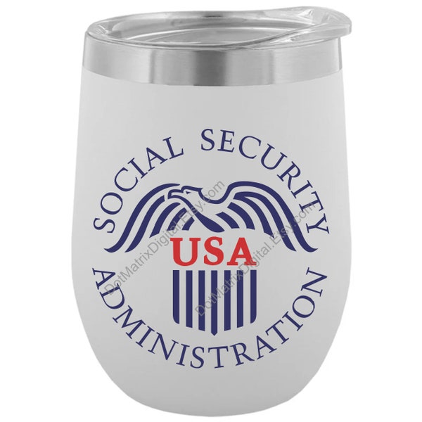 Social Security Administration Logo - Suitable for DIY Personalized Coffee Mug T-Shirts Water Bottle Tumblers - Includes (SVG & PNG) Files