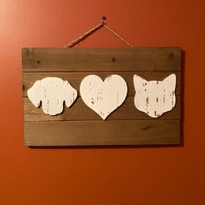 Fur Love Wooden Wall Sign