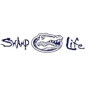 Swamp Life Gator Head Vinyl Decal - University of Florida Gators