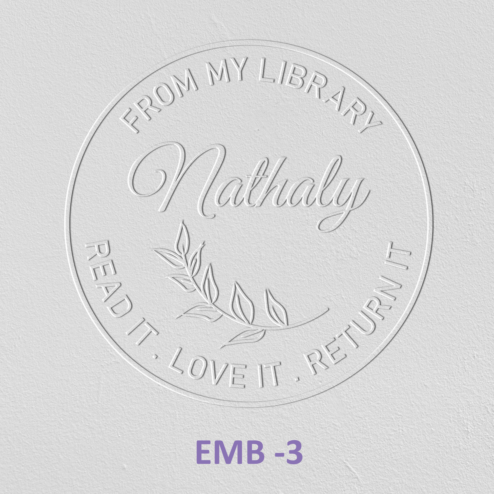 AUSTRALIAN MADE Custom Embossing Stamp Library Book Embosser Etsy