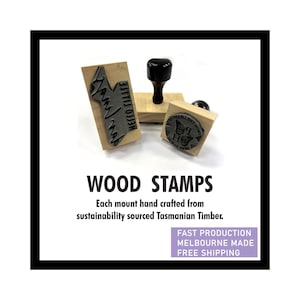 Custom Logo Wood Stamp: Personalized Business Branding