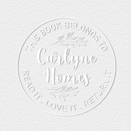 AUSTRALIAN MADE Custom Embossing Stamp Library Book Etsy Australia
