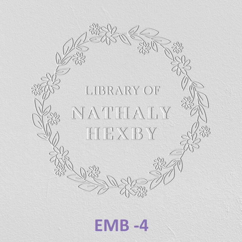 AUSTRALIAN MADE Custom Embossing Stamp Library Book Embosser Etsy