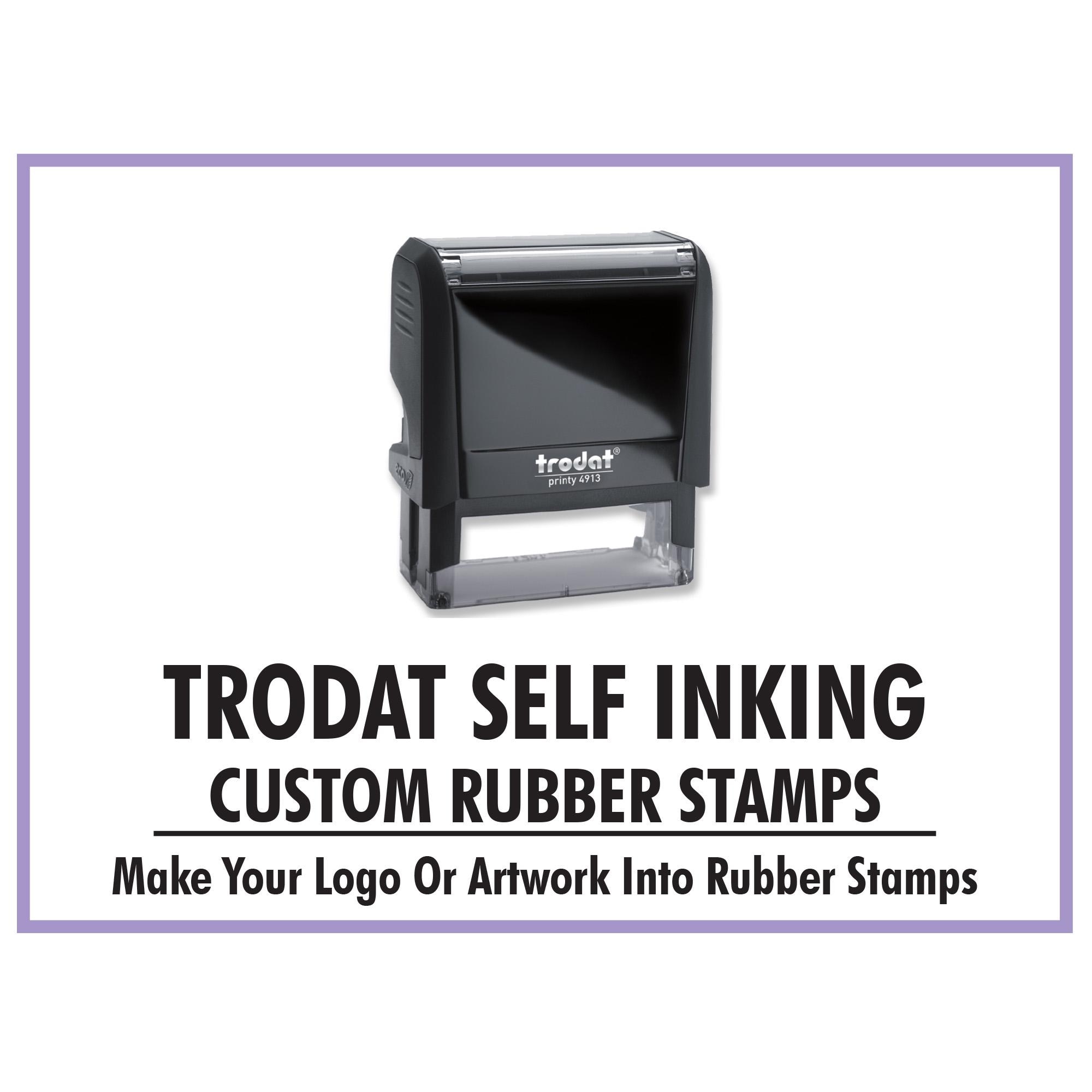 Stamp By Me | Custom Self Inking Stamp | Personalized Self-Engraving Rubber Stamp | Customized Embosser | Business, Signature, Address | Self-inking | Black Ink Printy | 5 Lines Of Text | 58 X 22 Mm