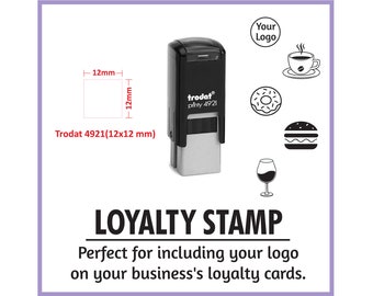 Loyalty Card Stamps Custom Made, Personalised Loyality Stamps, Quality Control Stamps
