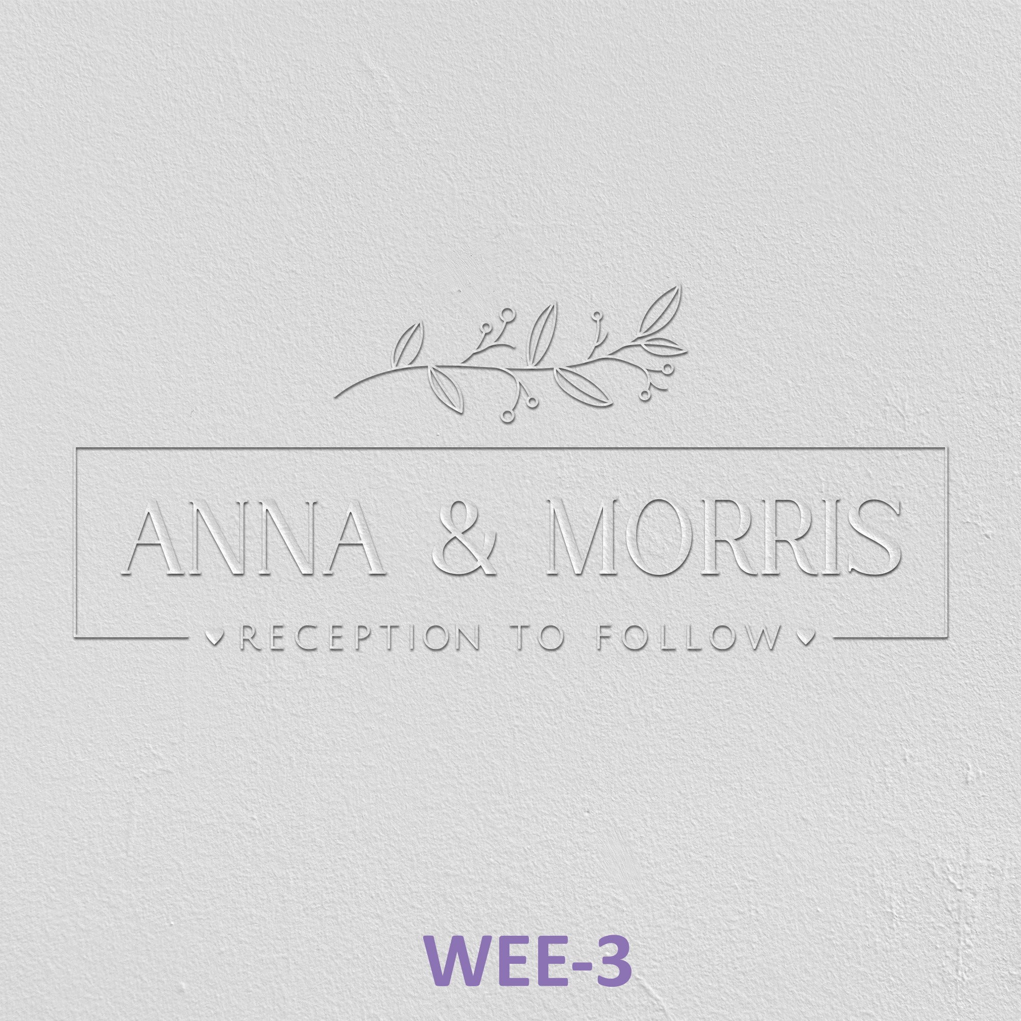 WEDDING CARD EMBOSSER Custom Wedding Embosser Personalised Etsy Australia