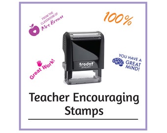 Teacher Encouragement Stamp Custom Made Teacher Stamps Classroom Stamps Teacher Comment Stamps