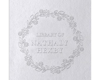 Ex Libris Book Embosser Stamp: Custom Library Stamp, Made in Australia