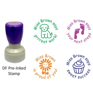 MELBOURNE MADE Custom Teacher Stamp Personalised Well Done Stamp