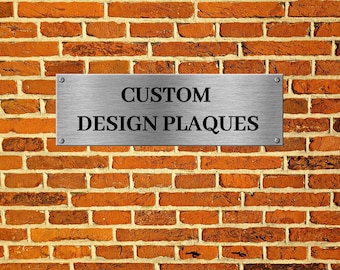 AUSTRALIAN MADE - Custom Stainless Steel Plaque - Personalised Engraved Plaques