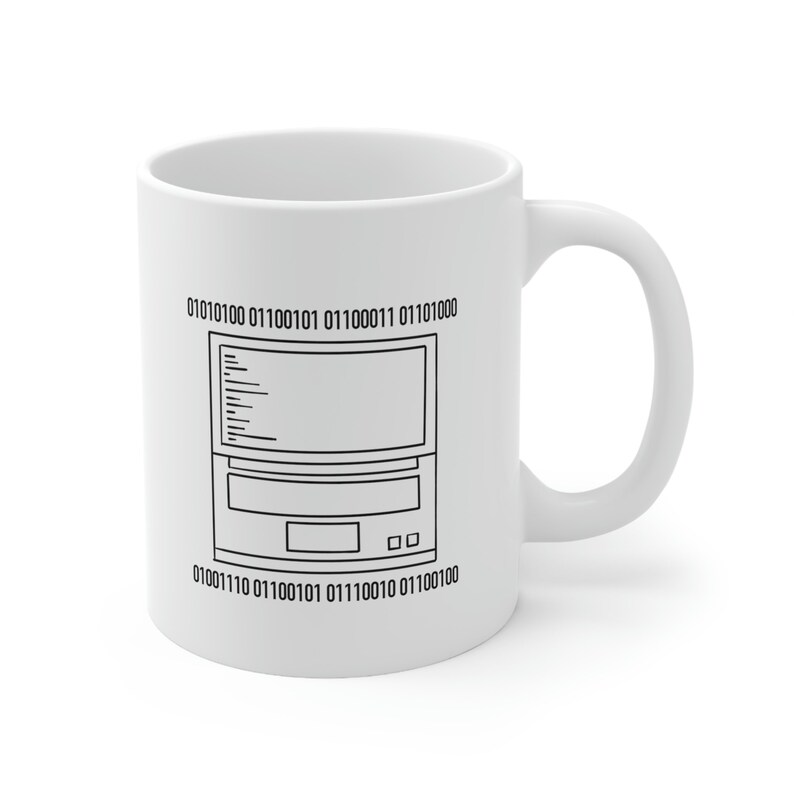 Tech Nerd Keramik Tasse | Binär | Codierung Kaffeetasse | Software-Entwickler-Liebhaber Geschenk | Haushaltswaren Textilien | Geschenk Mama Papa Bild 4