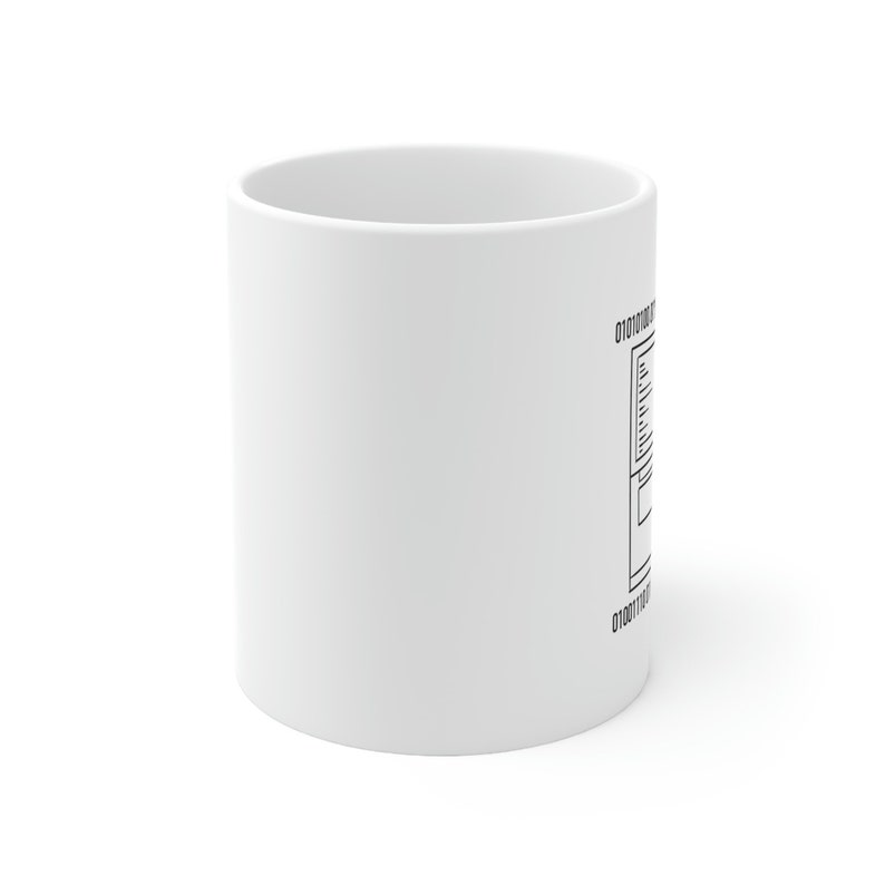 Tech Nerd Keramik Tasse | Binär | Codierung Kaffeetasse | Software-Entwickler-Liebhaber Geschenk | Haushaltswaren Textilien | Geschenk Mama Papa Bild 2