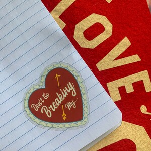 Don't Go Breaking My Heart Belt - White