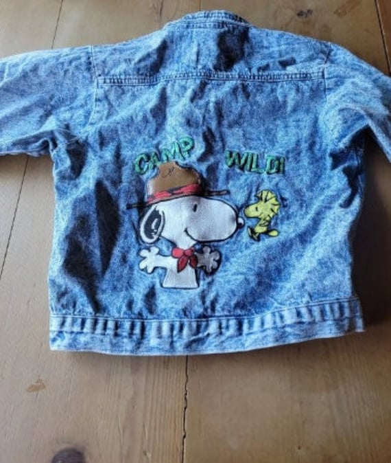 Vintage Snoopy Kids Jean Jacket