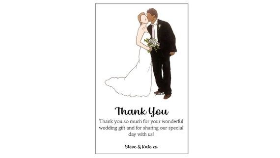 Custom Wedding Thank You Card Printable Digital Download - Etsy