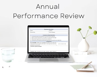 Employee Performance Review | Employee Evaluation | Annual Review | Digital Download