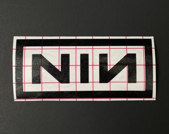 Nine Inch Nails Car Decal | Sticker, Vinyl, Metal, Goth, Laptop, Water Bottle, Computer