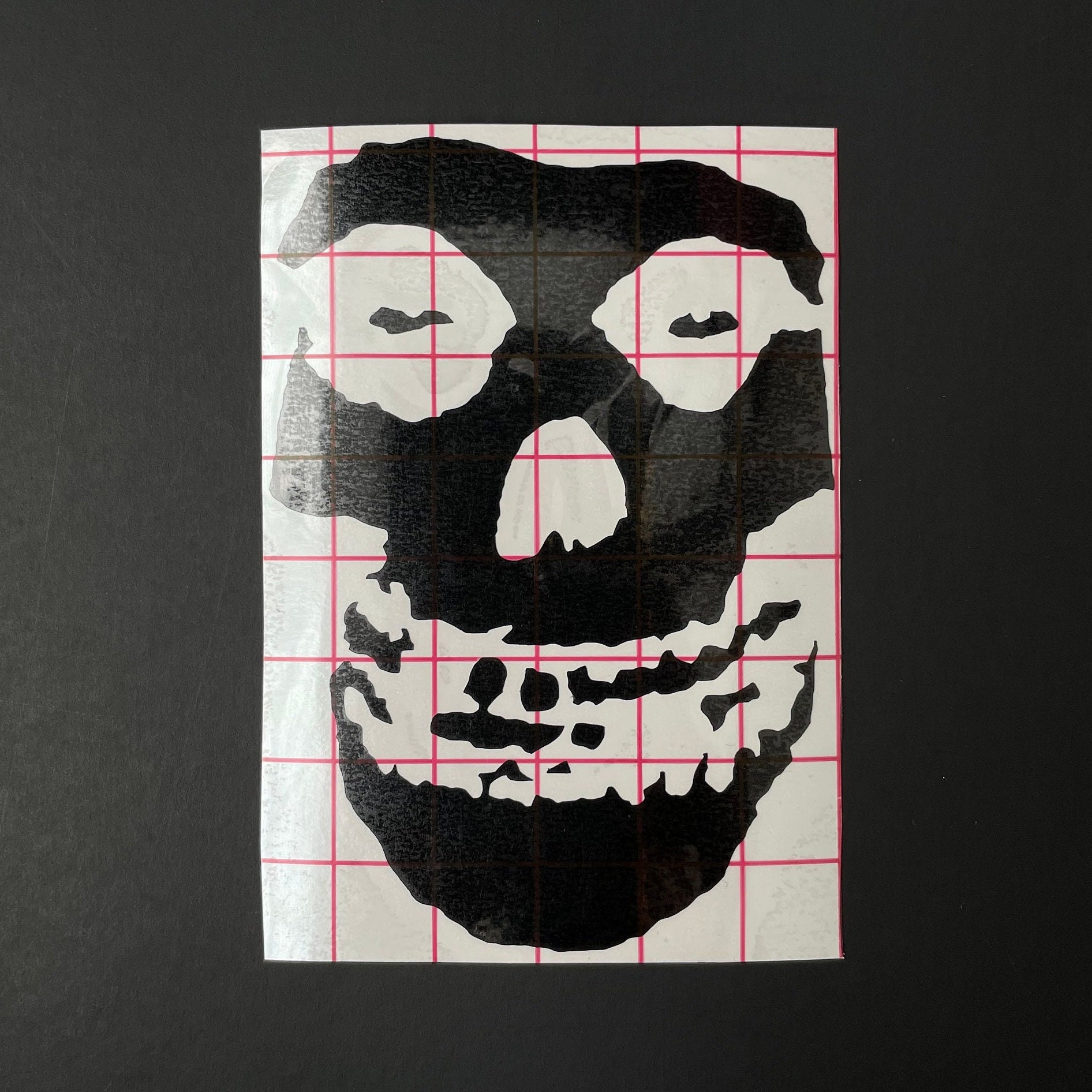 Misfits Skull Stencil