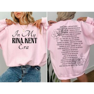 In My Rina Kent Era T-Shirt, Legacy of Gods Series Sweatshirt, Royal Elite Hoodie, Dark Romance Merch, Booktok Sweater, Villain Series Tee image 3
