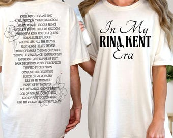 In My Rina Kent Era T-Shirt, Legacy of Gods Series Sweatshirt, Royal Elite Hoodie, Dark Romance Merch, Booktok Sweater, Villain Series Tee