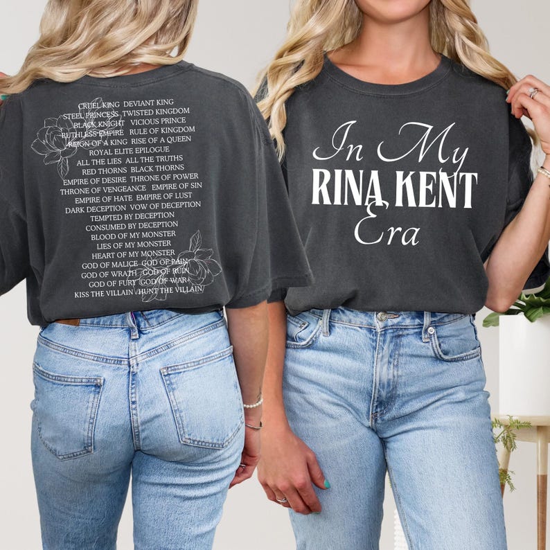 In My Rina Kent Era T-Shirt, Legacy of Gods Series Sweatshirt, Royal Elite Hoodie, Dark Romance Merch, Booktok Sweater, Villain Series Tee image 2