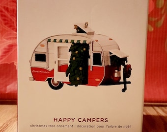 Hallmark 2019 "Happy Campers" Keepsake Ornament | Ornaments | Hallmark | 2019 Ornaments | Christmas Ornaments | Camper Ornaments | Keepsakes