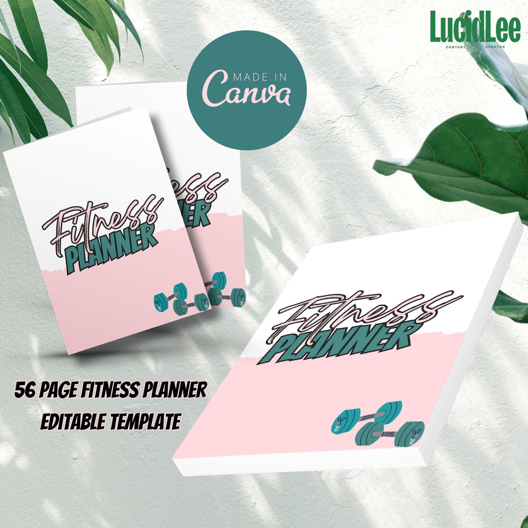 PLR Template Workout Digital Planner Etsy