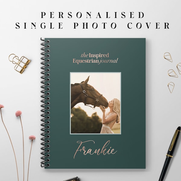 The Inspired Equestrian Journal - Personalised Cover | Horse Riding Planner | Equine Diary | Lessons Journal | Goal Setting | Horse Gift