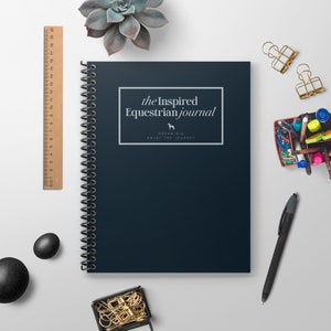 The Inspired Equestrian Journal - Matte Navy | Horse Riding Planner | Equine Diary | Lessons Journal | Equestrian Goal Setting | Horse Gift