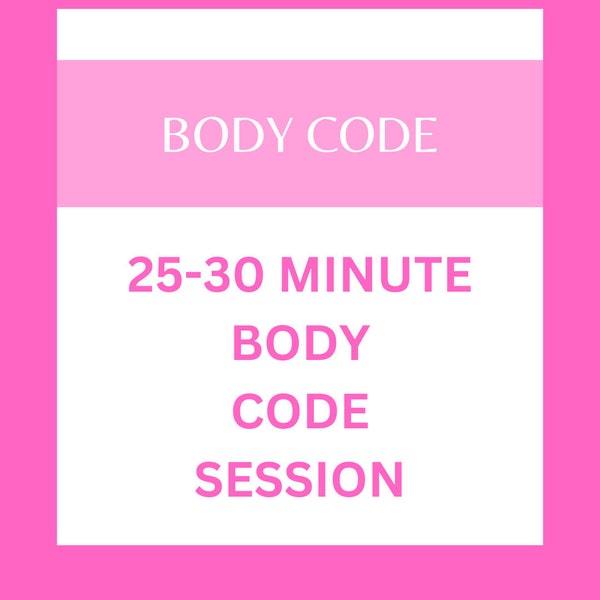 25-30 minute Body Code Session - 1 session