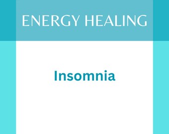 Insomnia Energy Healing - 30 minute session