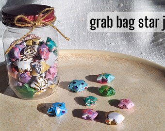 Handmade Folded Origami Star Jars - Unique Grab Bag Assortment