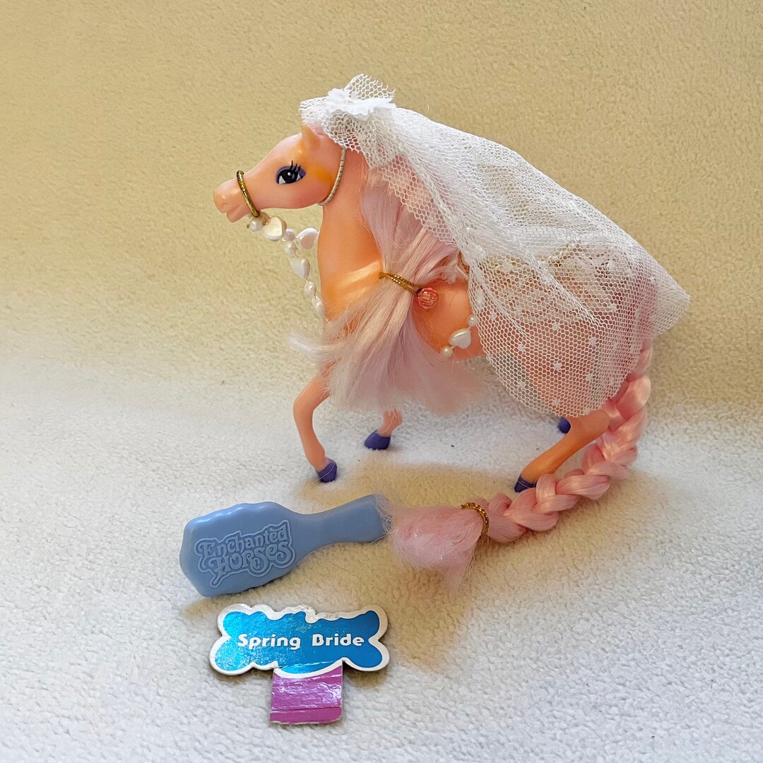 1987 Enchanted Kingdom Horse Spring Bride Etsy