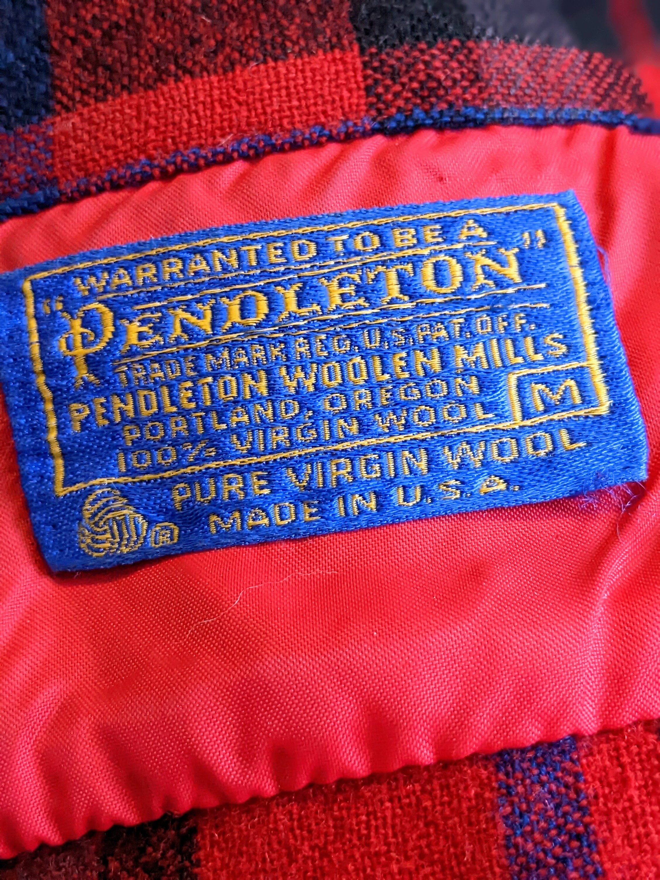 Vintage 1960s Pendleton Red Plaid CPO Jacket - Etsy